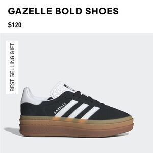 Adidas gazelle bold black